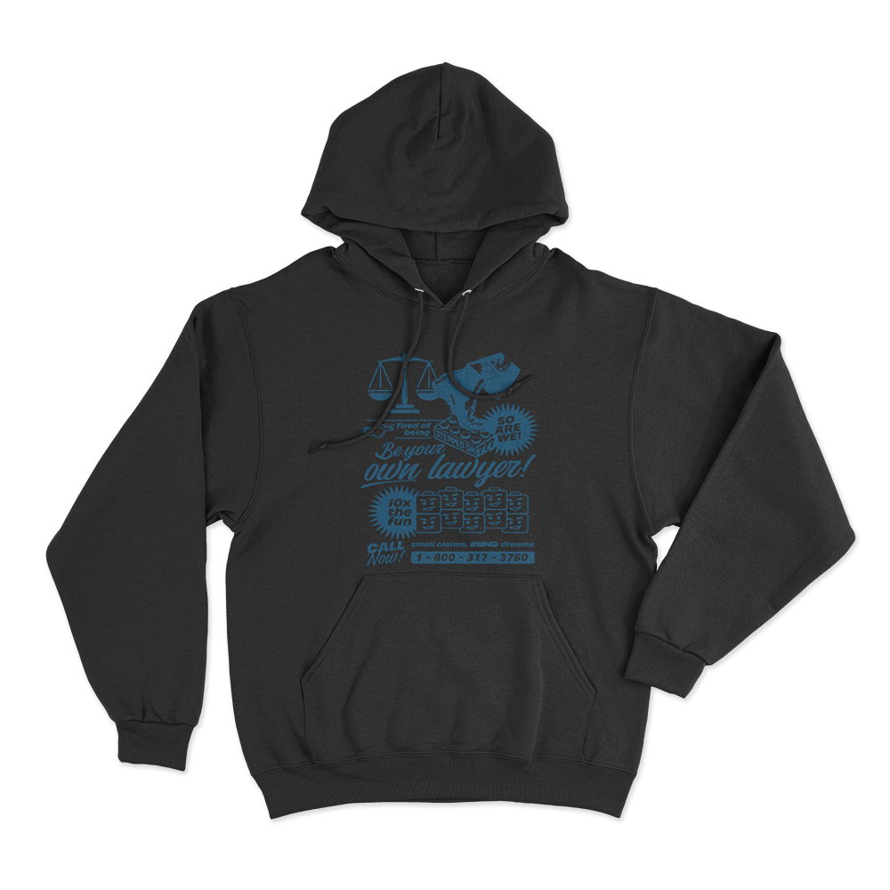 Small Claims Big Dreams Unisex Hoodie Black Small Claims Big Dreams Unisex Hoodie Black