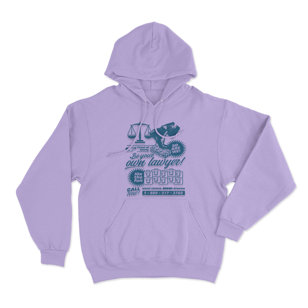 Small Claims Big Dreams Unisex Hoodie Purple Small Claims Big Dreams Unisex Hoodie Purple