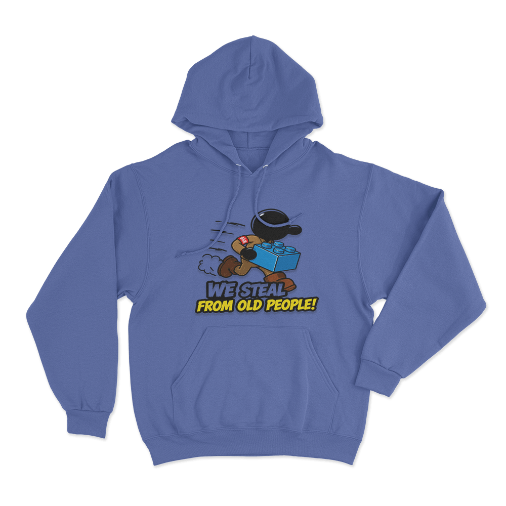 Steal From Old People Unisex Hoodie Blue Steal From Old People Unisex Hoodie Blue