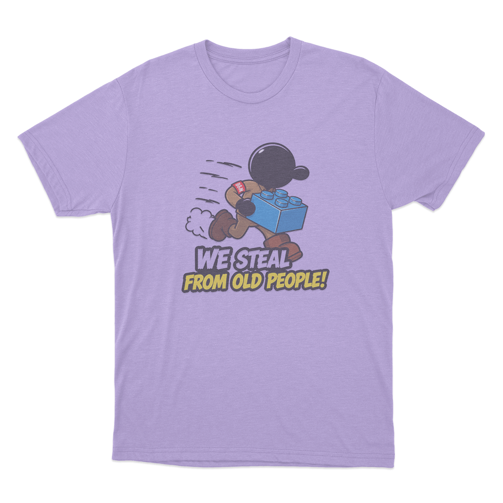 Steal From Old People Unisex T Shirt Purple Steal From Old People Unisex T Shirt Purple
